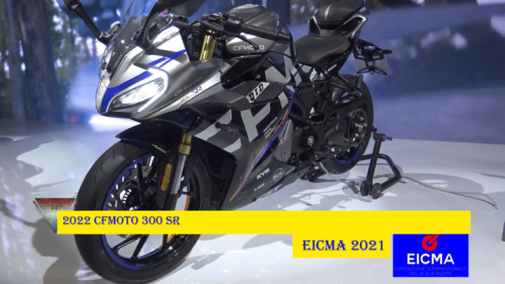 2022 CFMoto 300SR Motorcycle Walkaround Eicma 2021 - YouTube