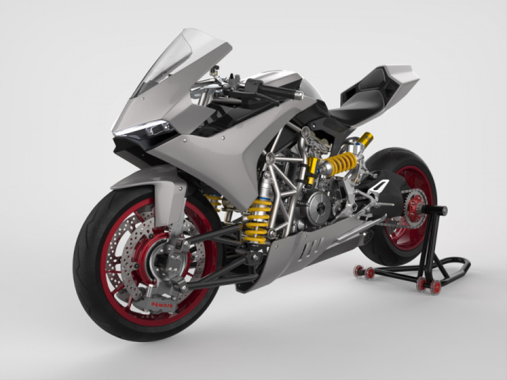 Ducati based superbike with alternative suspension system