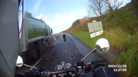 Safe and legal overtaking on a motorcycle