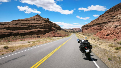 Motorcycle tour through South America