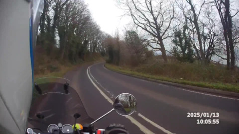 Enjoying the A379 coast road twisties