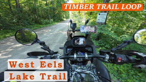 Last optional trail in Timber Trail Loop - West Eels Lake Trail