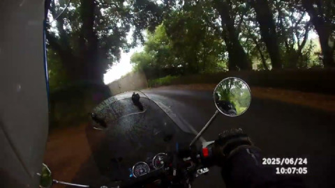 Motorcycling towards Slapton and Torcross