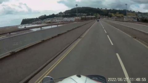 A ride over the Teignmouth to Shaldon Bridge