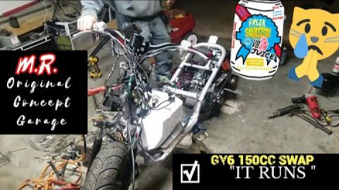 Building Our 1st Gy6 Swapped Honda Ruckus Part:02