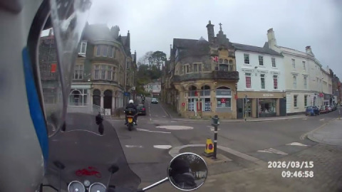 On a 1/2 day ride, with plymouth advanced motorcyclists my interceptor 650 rides through Tavistock.