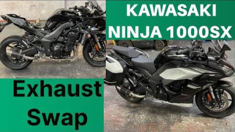 Ninja 1000sx exhaust install