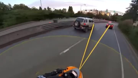 Motorcycle with mode switching while riding