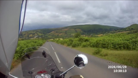 Beautiful panoramic views of Widdecombe-in-the-moor are one of the joys of motorcycling.