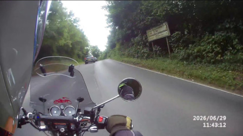 Patiently following 2 x 'Mr 40's' and waiting for a safe opportunity to overtake them.