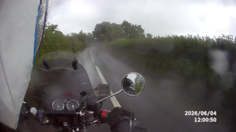 At least I had a sunny and dry ride to my coffee stop...