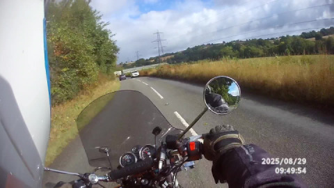 Autumn in the teign valley by motorcycle.