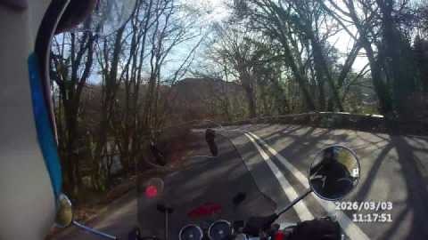 Practicing road positioning on some challenging bends leaving Sticklepath towards Whiddon down.