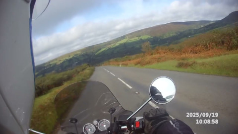 Royal enfield Interceptor 650 enjoys the ride down to Widdecombe-in-the-moor.