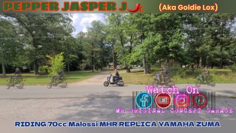 YamahaZuma With 70cc Malossi MHR Replica