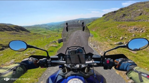Riding the HardKnott Pass on a beautiful summers day