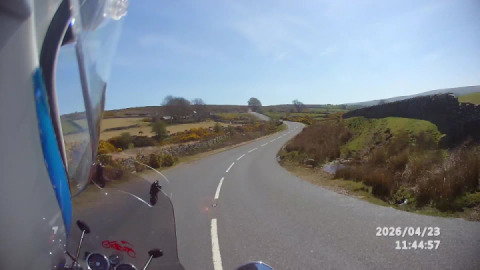 The absolute joy of my interceptor 650 cruising along at 40mph on Dartmoor, savouring the scenery.