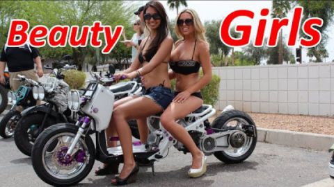 Beautiful Girls on Motorcycles