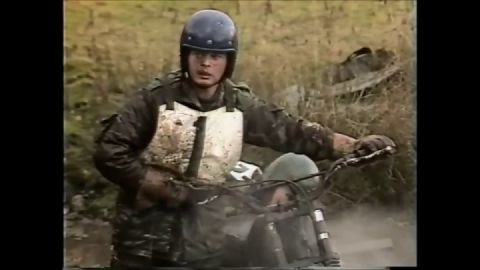 Enduro motorcycle training in the army