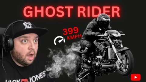 Ghost rider reaction video. Suzuki Hayabusa Turbo doing 399 TOP SPEED
