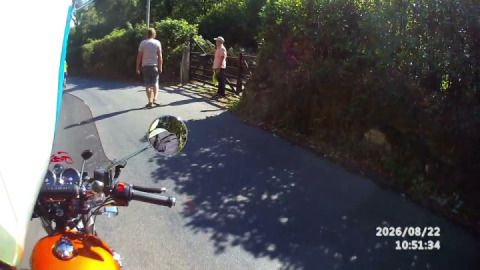 A Clarksons farm type adventure. When your on a group ride, you never know what you'll come across.