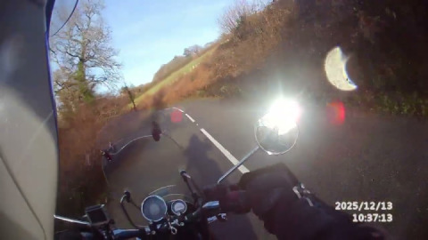 A favourite road, B3212 down into Moretonhampstead. Caution required as ..