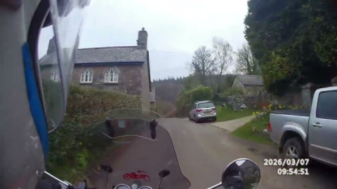 When the road is closed, and you're diverted through a scenic Dartmoor village and enjoy new roads.