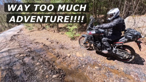 Honda Transalp 750 - Muskoka Snow and Mud Offroad