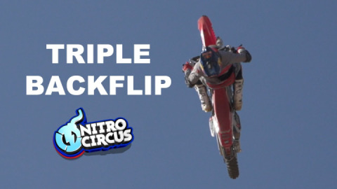 The first ever triple backflip on a motorcycle was done by Josh Sheehan in 2015
