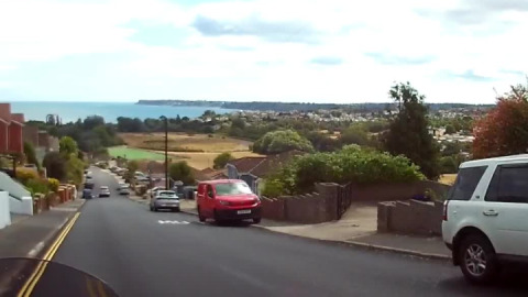 My 'Nearly there' view at the end of rides.