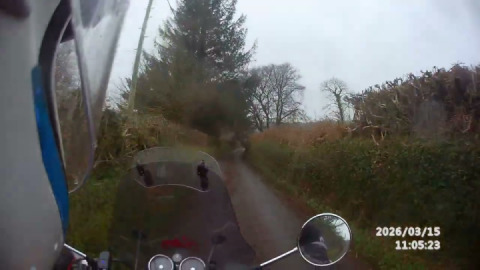 Interceptor 650, ideal, even on those mucky, yucky narrow lanes!