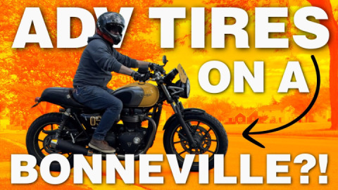 Michelin Anakee Adventure Tires On A Triumph Bonneville