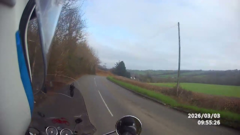 Royal enfield Interceptor 650cc enjoying the beautiful twisty teignvalley road.