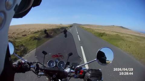 Leaving Princetown on Dartmoor and riding to one of my favourite peaceful chill stops,