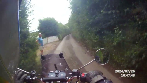 When the country lane you're riding on just get worse and worse..