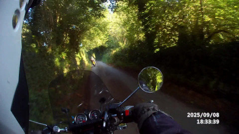 Riding a 'goat-track' with Plymouth advanced motorcyclists to a haunted tunnel  