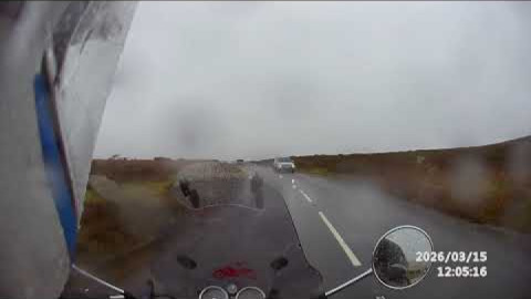 After coffee, with plymouth advanced motorcyclists at the cafe on the green widdecombe, rain..