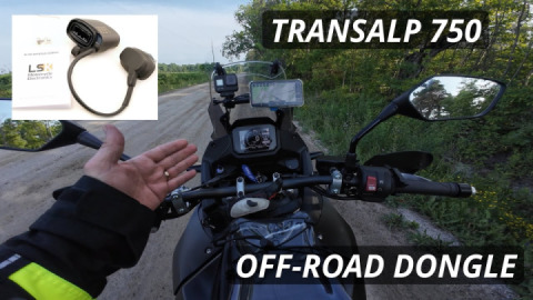 Honda Transalp 750 - LSK Electronics Off-Road Dongle - Install & Test