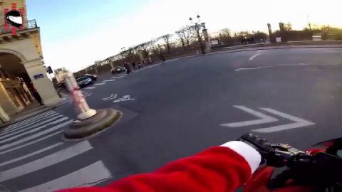 Santa Claus in Paris France