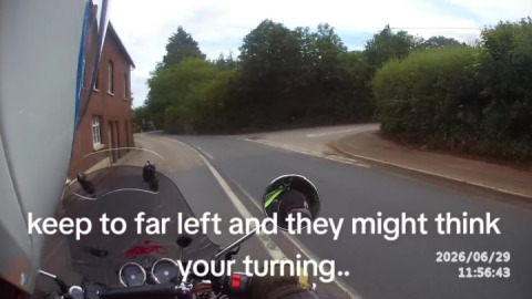 Why thinking about road positioning near bends and turnings,