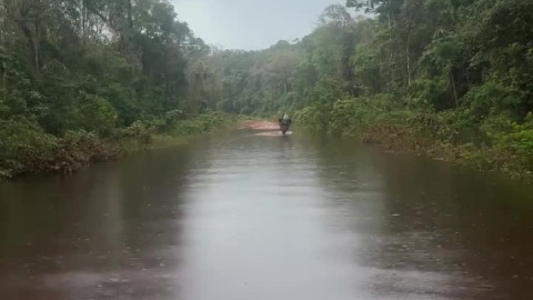 Jet skiing in Guyana.