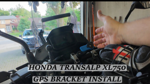 Honda Transalp XL750 - GPS Bracket install