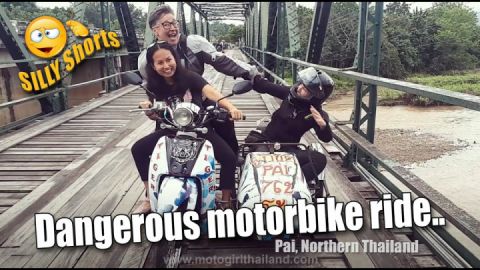 Dangerous motorbike ride...