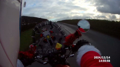 Santa spotted heading back to lapland..