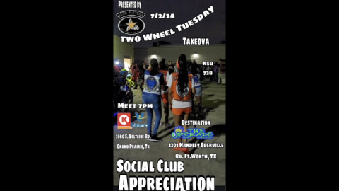 07-02-2K24 Two Wheel Tuesday TakeOva Social Club Appreciation Nite