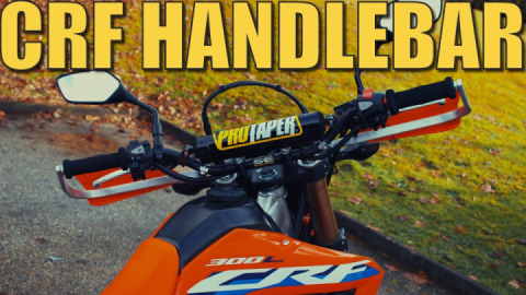 Step by step guide for changing the handlebar of the CRF.