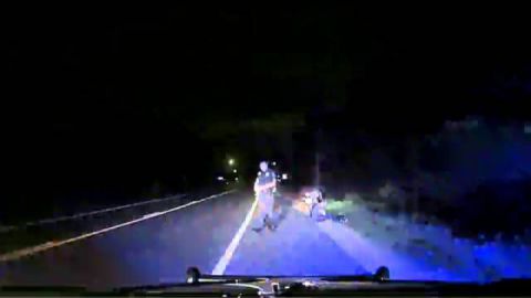 Officer accidentally shoots fleeing motorcyclist