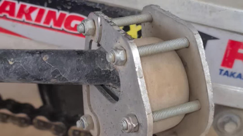 When you increase ground clearance, you'll need to get creative with the side stand 
