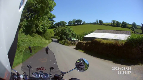 Dropping towards Doccombe on the B3192. Blissful.