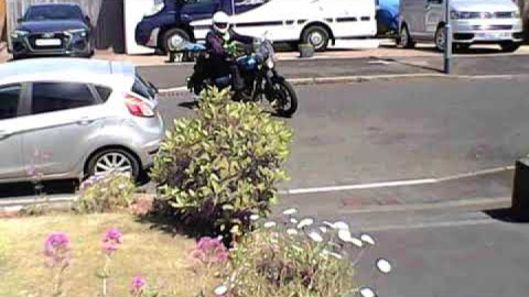A Royal enfield meteor 350cc arrives home.